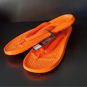 NWT Allbirds Sugar Zeffer 2 Unisex Flip Flops Bouyant Orange Women's 14 Mens 12